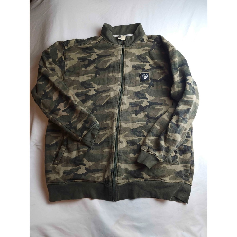 Vtg Y2K State Property Hoodie Mens XL Camo Full Zip Grunge Hip Hop Streetwear